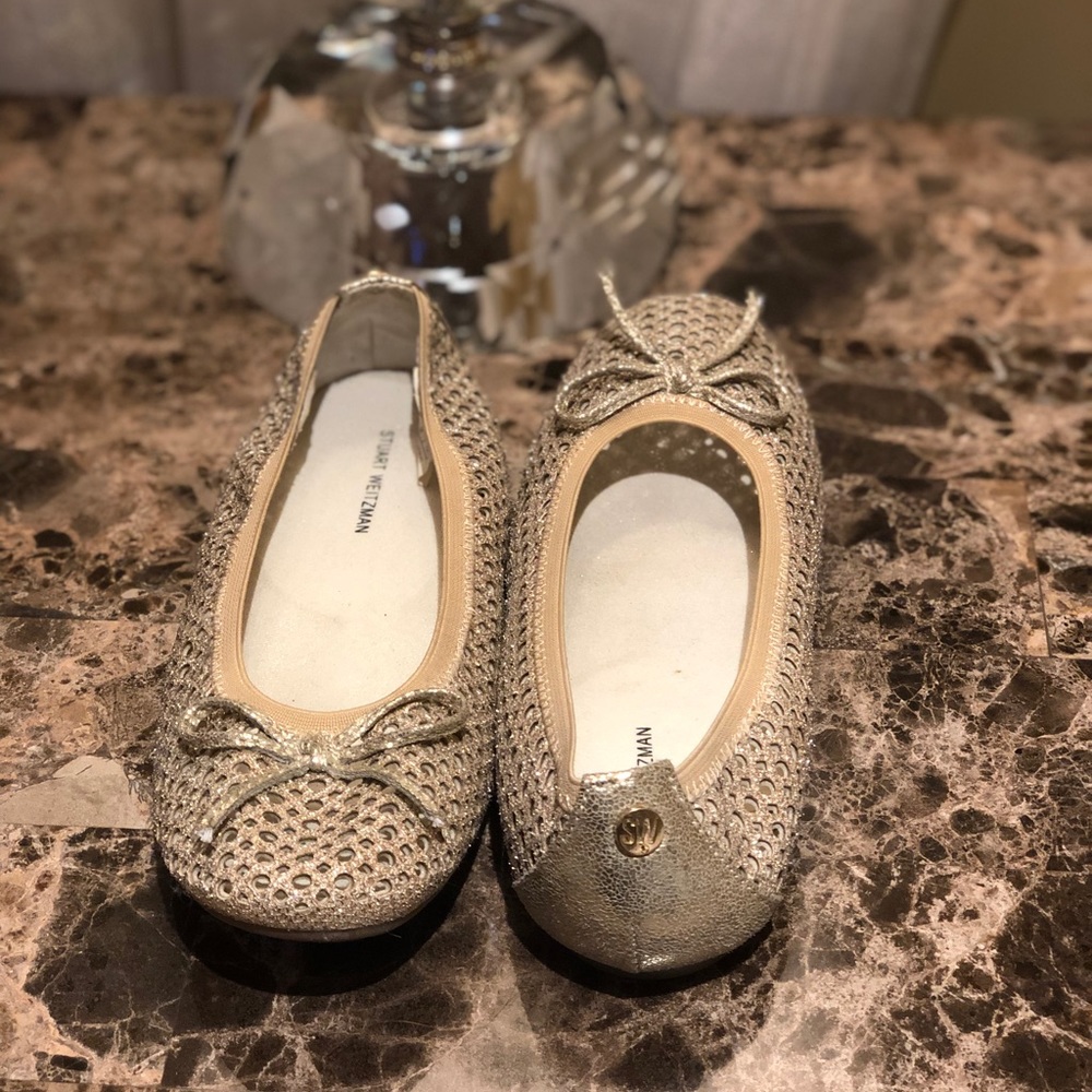 Stuart Weitzman Gold Shoes for girls - Picture 2 of 4